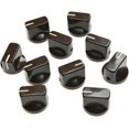 thumbnail image 1 of LAICAIW 10pcs Guitar AMP Effect Pedal Knobs Pointer Knob with Set Screw Brown, 1 of 2