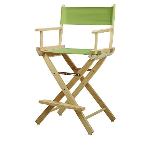 Casual Home 220-00/021-72 Director Chair 24" - Counter Height Natural Frame/Lime Green Canvas
