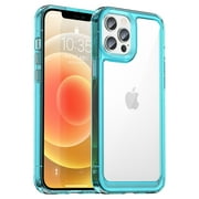 TECH CIRCLE with iPhone 11 pro case,Anti-Scratch,Non-Yellowing,Shock Absorption ,Reinforced Corner ,PMMA +TPU  for iPhone 12 Pro 6.7 inch,Skyblue