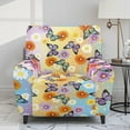 thumbnail image 2 of HELLHERO Butterfly Daisy Print Recliner Chair Slipcovers for Reclining Chair 4 Piece Recliner Cover 1 Seat Extra Large Lift Chair Covers with Side Pockets, 2 of 8