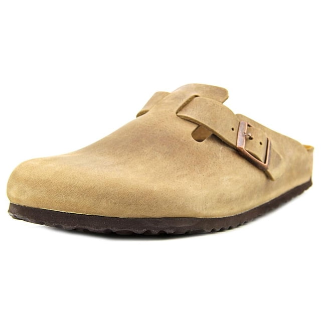 Zueco Birkenstock Boston Classic Arch Tobacco de piel marrón