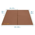 thumbnail image 2 of ECR4Kids SoftZone Play Patch Activity Mat Squares, Modular Playmat, Chocolate, 4-Pack, 2 of 9
