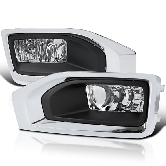 Spec-D Tuning Chrome Fog Lights   Bezel   Wiring Compatible with 2015-2018 GMC Yukon XL, L R Pair Assembly