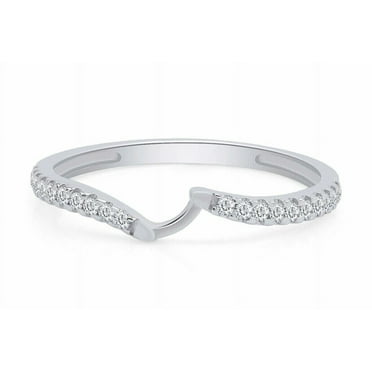 1 Ct Round Cut White Diamond Women's Wedding Ring 14K White Gold Over