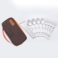 thumbnail image 4 of Splihome Tableware Bag Utensil Bag Barbecue Cookware Drain For Backpacking Picnic Camping Brown, 4 of 10