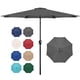 thumbnail image 1 of Sombrilla de patio exterior Simple Deluxe de 9 pies con inclinación y manivela, 1 of 7