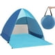 thumbnail image 1 of Tienda de campaña con protección UV, refugio de playa con protección solar UPF 50+ UV para 2-3 personas, tienda de playa instantánea portátil emergente, incluye bolsa de transporte y estacas JFHHH pequeña, 1 of 5
