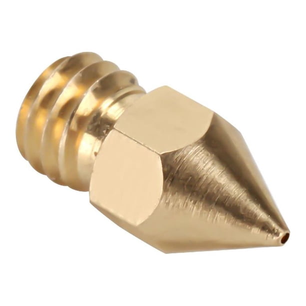 Methold Boquilla para impresora 3D, cabezal extrusor de latón, boquilla de latón portátil, hilo de impresora firme Impresoras 3D 1.75 mm 1.0 mm