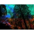 thumbnail image 2 of Phillip, Jamie 24x19 Gold Ornate Wood Framed with Double Matting Museum Art Print Titled - Trees, 2 of 4