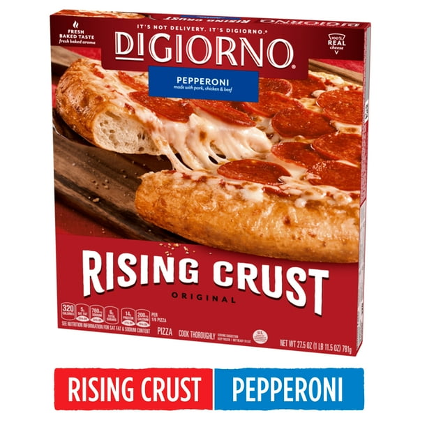 DiGiorno Original Rising Crust Pepperoni Frozen Pizza, 27.5 oz. Box