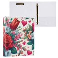 thumbnail image 3 of Floral Mother's Day Flowers 3 Ring Binders 1.5 inch Hardcover File Folders with Interior Pockets A4 Size Organizer for School Office Hospital, 3 of 8
