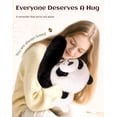 thumbnail image 5 of Weighted Stuffed Animal – Panda, Sloth, Bear, Koala, Raccoon & Dinosaur Plushie with Extra-Long Hugging Arms, Soft Huggable Stuffed Animal for Comfort (Panda, 25.6"), 5 of 8
