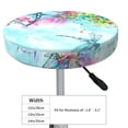 thumbnail image 2 of Uemuo Dragonfly Floral Pattern Round Bar Stool Seat Covers Washable Stool Cushion Slipcover Elastic Bar Chair Covers-, 2 of 7