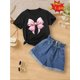 thumbnail image 1 of Nueva camiseta informal de punto con cuello redondo, corte regular, manga corta, estilo pulóver, largo regular, color liso, elasticidad media, tejido de punto, verano, running., 1 of 6