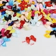 thumbnail image 4 of Lazos de cinta de satén ruban de colores mezclados, lazo de 25mm, lazo de mano, lazos pequeños para manualidades, accesorios de costura para álbum de recortes de Navidad, 50/100 Uds., 4 of 4