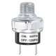 thumbnail image 1 of Interruptor de presión de aire Uxcell 90-120PSI tipo de montaje en tanque rosca 1/4NPT 12V-48V DC interruptor de presión de reemplazo para compresor de tanque de bocina de tren, 1 of 7