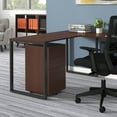 thumbnail image 4 of HON Basyx Commercial-Grade Mobile Wooden Pedestal, Filing Cabinet, Walnut (BSXMWPMW), 4 of 14