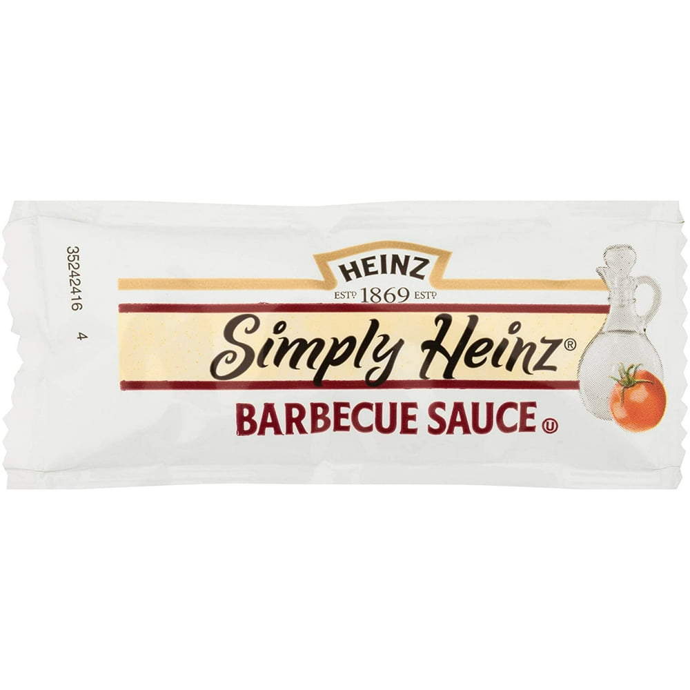 Heinz Simply Barbecue Sauce Single Serve (0.4 oz Packets, Pack of 200