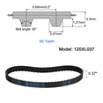 thumbnail image 2 of Uxcell 120XL 037 Timing Belt 60 Teeth Rubber Geared Cogged Belt 0.37" Width 0.20" Pitch for Manufacturing Machinery, 2 of 5