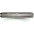 thumbnail image 4 of Chisel Titanium Polished 4mm Grooved Comfort Fit Band - Ring Size 10.5, 4 of 8
