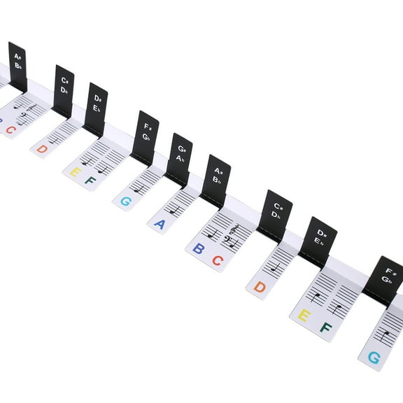 Piano Keyboard Stickers Electronic Piano Keyboard Note Stickers Removable Note Labels for Beginners Learning Piano