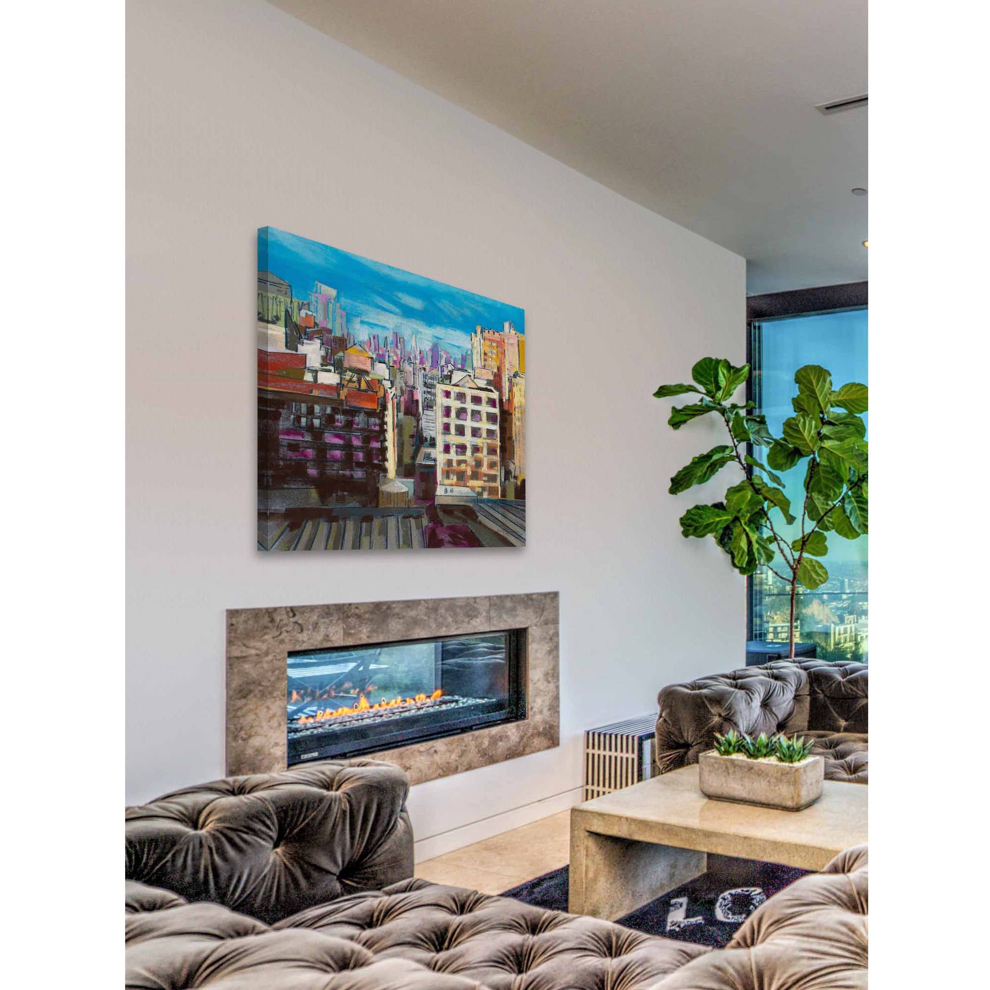 "Towards the Freedom Tower" Painting Print on Wrapped Canvas