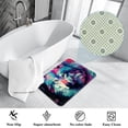 thumbnail image 3 of Wolf Polyester Non-Slip Indoor Rugs Chair Mat Floor Carpet Machine Washable, 3 of 6