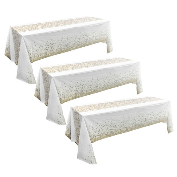 KALLORY Rectangle Tablecloth Dining Table Cover 3Pcs 54x108in