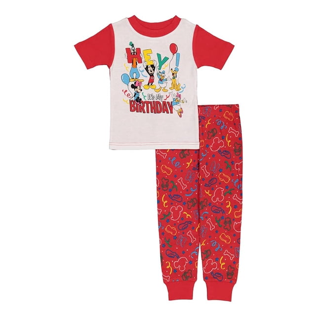Conjunto de pijama Disney HEY BIRTHDAY Mickey & Minnie, 100% algodón