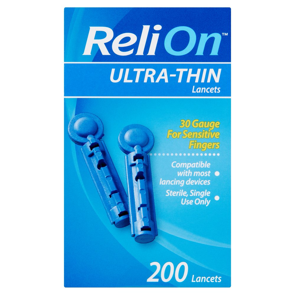 ReliOn UltraThin Lancets, 200 count
