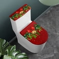 thumbnail image 3 of HELLHERO Christmas Polyester Lid Cover Set for Toilet & Easy Care Toilet Lid Covers & Universal for Hotel Home Adjustable, 3 of 8