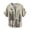 Khaki, variant on IWRICH Men's Button up Plus Size V-Neck T Shirts Stand Collar Casual Hawaiian Stylish Shirts Ethnic Style Spring and Summer Tops 25-Black XS