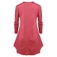 thumbnail image 2 of Camiseta de Talla Extra de Escote en Corazón Rosegal Mangas largas de talla grande, 2 of 5