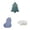 Green+Blue+White, variant on 1-3PC Christmas Serving Tray with Lid Cute Snowman Snowflake Tree Storage Container Snack Platter for Candy Cookie Dessert Cheese Fruit Nuts Popcorn Holiday Home Office Picnic Camping