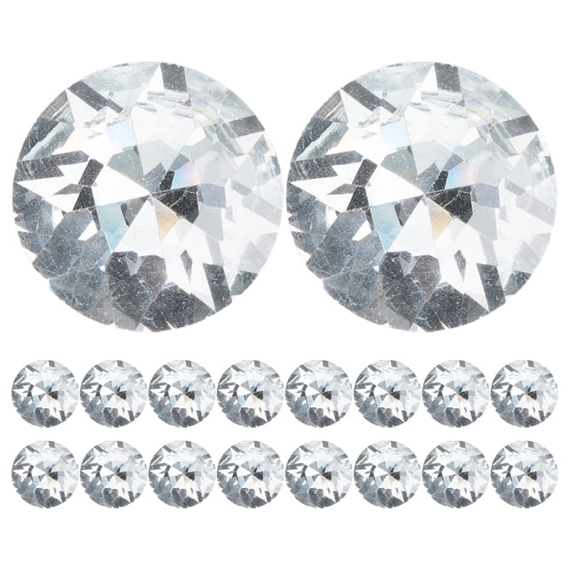 Shisuyan 30pcs Rhinestone Buttons For Sofa Furniture Sew On Acrylic Decor Tacks Small Sofa Buttons Wall Upholstery Practical Design