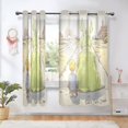 thumbnail image 6 of Monster and Children Breathable Sheer Curtains 63x52in Soft Light Filtering, UV Protection and Thermal Insulation, 6 of 7
