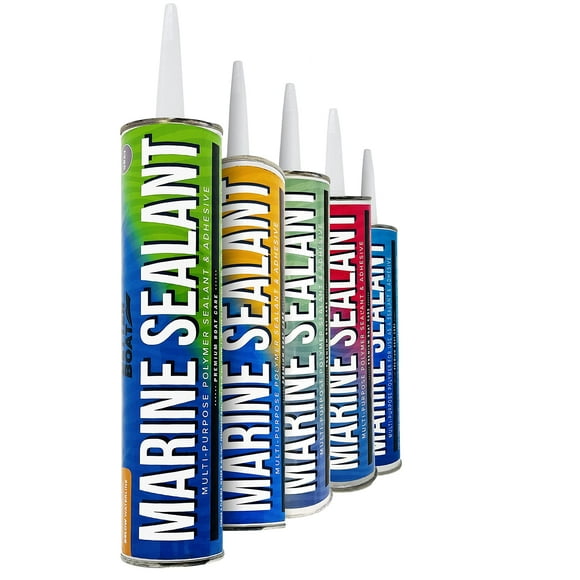 Marine Sealant and Adhesive Waterproof Marine Grade Sealant Caulk High Temp Caulking Water Sealant for Boat Auto and RV Without Silicone - 1 Tube Gray 10oz
