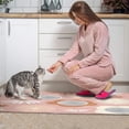 thumbnail image 4 of Kitchen Rugs and Mats Non Skid Washable Spring Floral Dalia Summer Kitchen Mat and Rug Set,Floor Cushion Absorbent Rug,Rubber Backed Area Rugs for Kitchen Laundry, 4 of 7