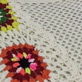thumbnail image 5 of Aloohaidyvio Women's Floral Crochet Cardigan Hollow Out Open Front Long Sleeve Cardigan Sweater White 2XL, 5 of 8