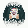 thumbnail image 5 of Towmus Christmas Sweatshirts for Women Plus Size Christmas Graphic Crewneck Sweatshirt Casual Snowflake Pullover Tops, 5 of 7