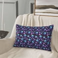 thumbnail image 5 of Honeii purple Skull flower Decorative Throw Pillow Case - Elevate Your Couch, Sofa, or Bed with Stylish Home Decor, Perfect Gift Idea-14"x20", 5 of 6