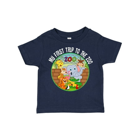

Inktastic 1st Trip to Zoo Animals Outfit Gift Toddler Boy or Toddler Girl T-Shirt