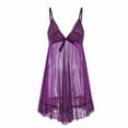 thumbnail image 3 of Soft Skin-Friendly Mesh Nightdress with Lace Trim & Adjustable Straps - Comfortable Loungewear Relaxing Camisole Dress, 3 of 6