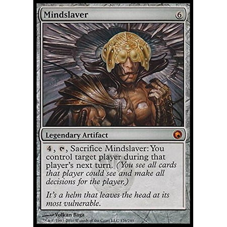 Magic: the Gathering - Mindslaver - Scars of Mirrodin, A single individual card from the Magic: the Gathering (MTG) trading and collectible card game.., By Magic the Gathering Ship from