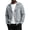 Light Gray, variant on Men’s Brushed Fleece Lined Trucker Jacket Zip Up Lapel Work Motorcycle-Style Black 3XL
