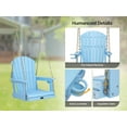 thumbnail image 6 of UBesGoo 1-Person Heavy Duty Patio Hanging Swing,880 LBS HDPE Porch Swing with Rotatable Cup Holder & Adjustable Chains,Patio Hanging Swing Chair for Porch, Yard, Tree, Garden (Lake Blue), 6 of 8
