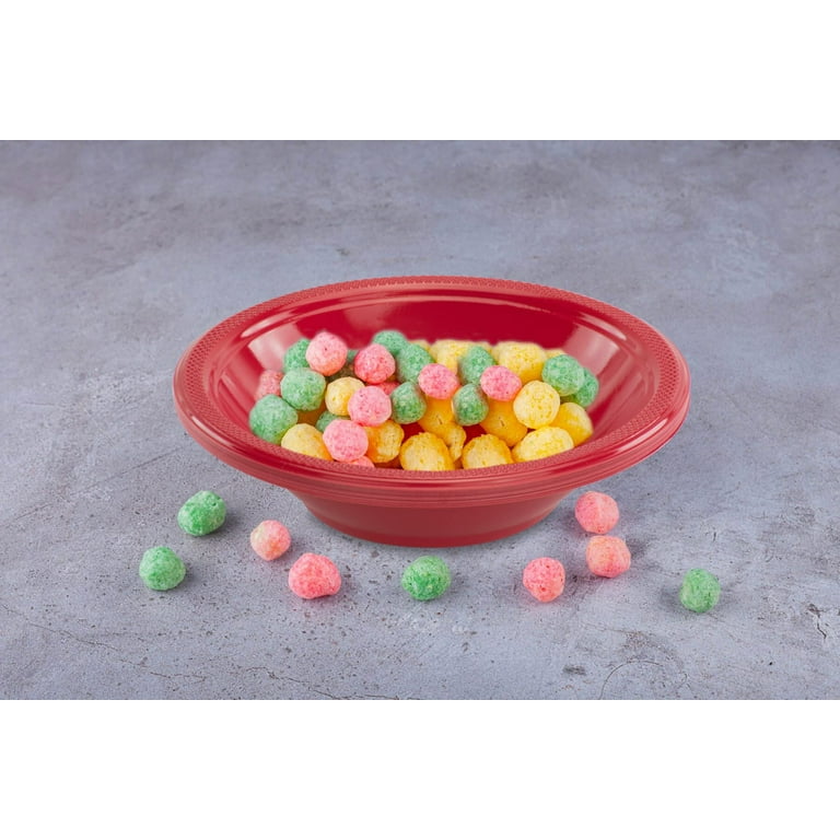 Plastic Bowls Disposable, Red Plastic Cereal Bowls, 12 Oz Small Plastic  Bowls for Serving Popcorn, Soup, Salad, Party Supplies, Pack of 20 - By  SparkSettings 