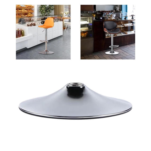 Base de taburete de bar, base giratoria para silla, base de taburete de bar resistente de metal, base de silla de mesa para taburete de bar, silla de pub, mostrador de isla de 410 mm x 15 mm BLESIY Base redonda de barra