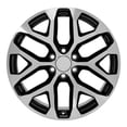 thumbnail image 2 of OE Wheels CV98 22 Inch Rims and Tires Fit Silverado 1500 Snowflake Style 6x139.7 22x9 Gloss Black Machined - Hollander 5668 - Dueler H/L Alenza 285/45-22 (Set of 4), 2 of 5