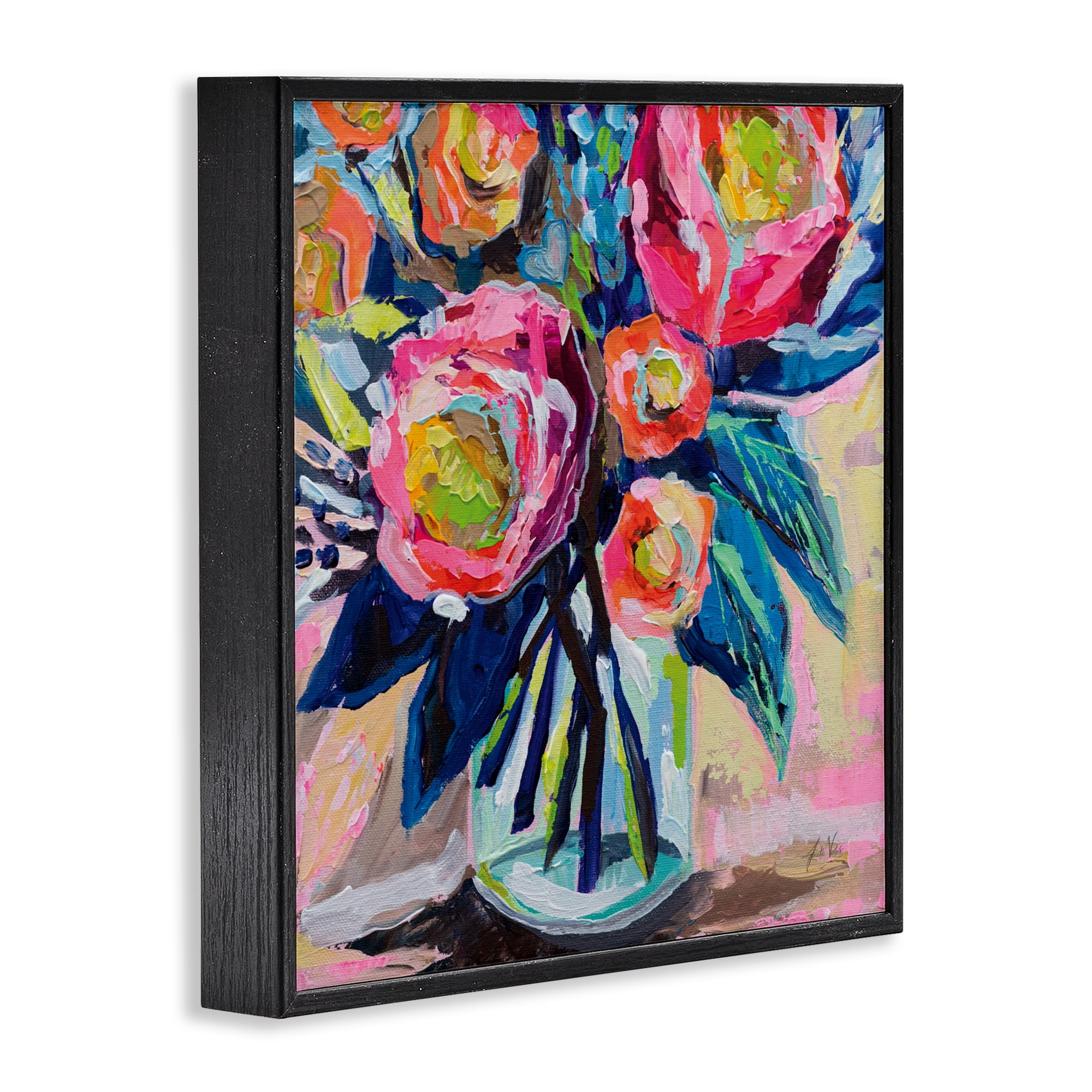 Stupell Industries Because You Love Me Black Framed Giclee Art, design by Jeanette Vertentes